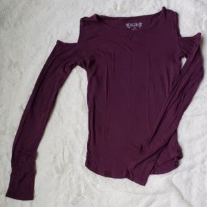 Mudd Shoulder Cut-Out Longsleeve Tee